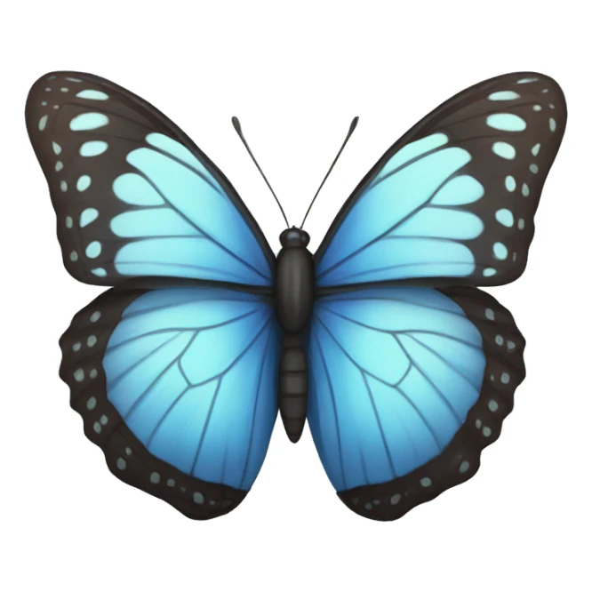 blue butterfly  sticker