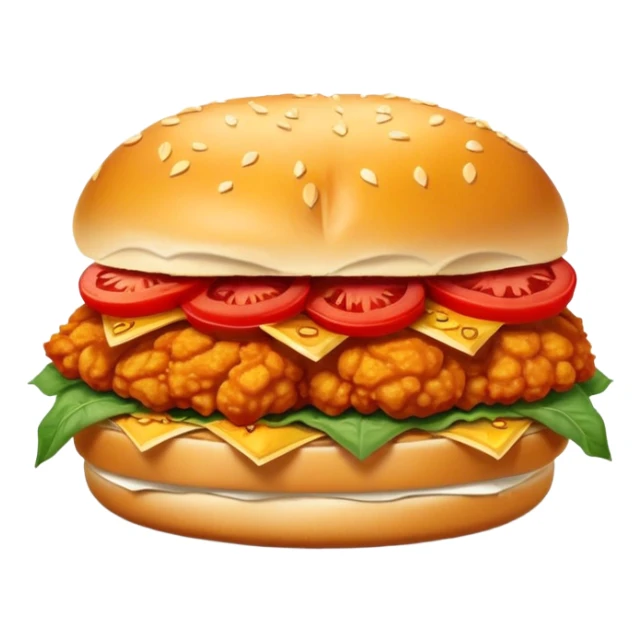 Carolina reaper chicken sandwich  sticker