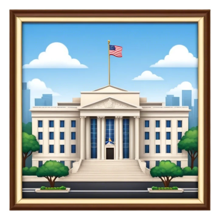 US Embassy building png.  looks realistic sticker