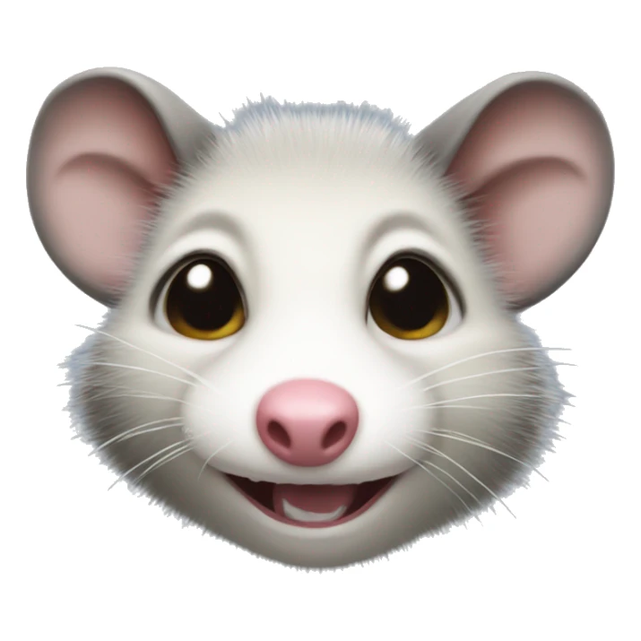 opossum Face with Tears of Joy Emoji sticker