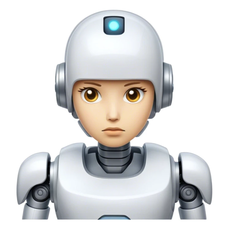 Mean muggin  futuristic cool is debatable type of hero archetype straight AI Robot sticker