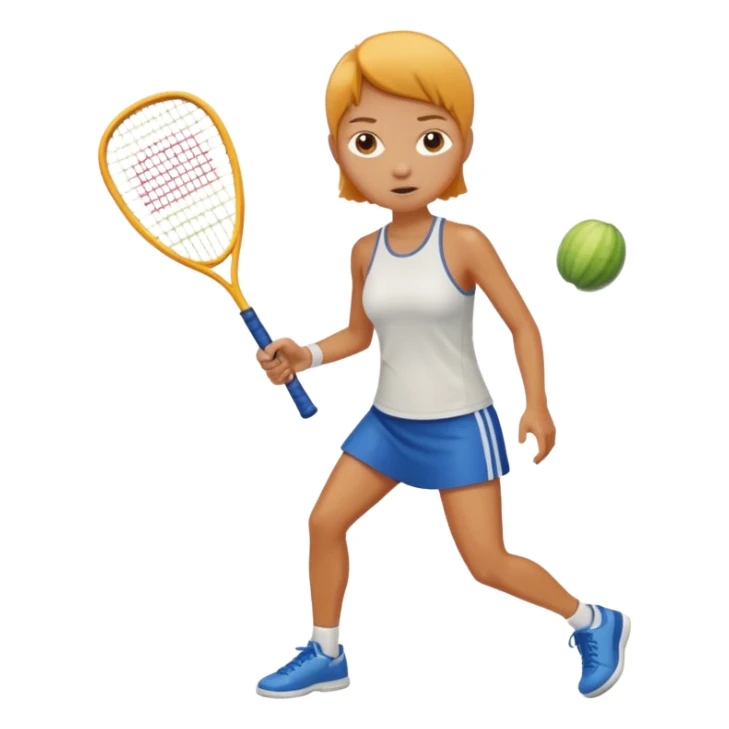emoji squash sports sticker