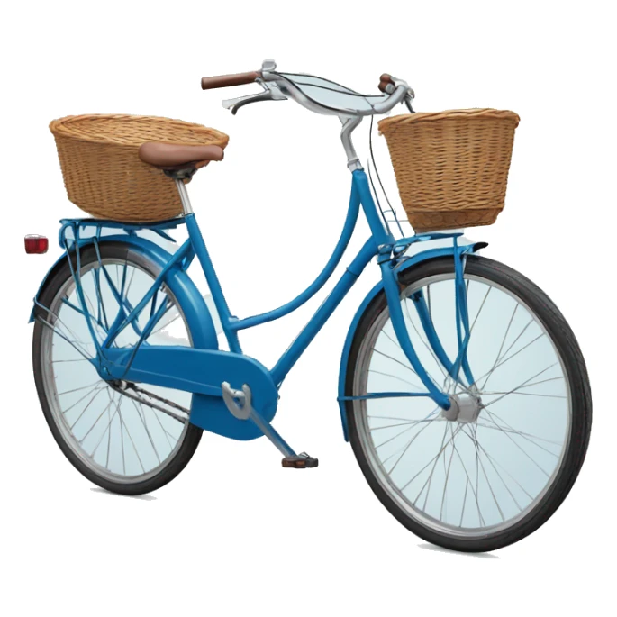 peugeot vintage blue bike with basket  sticker