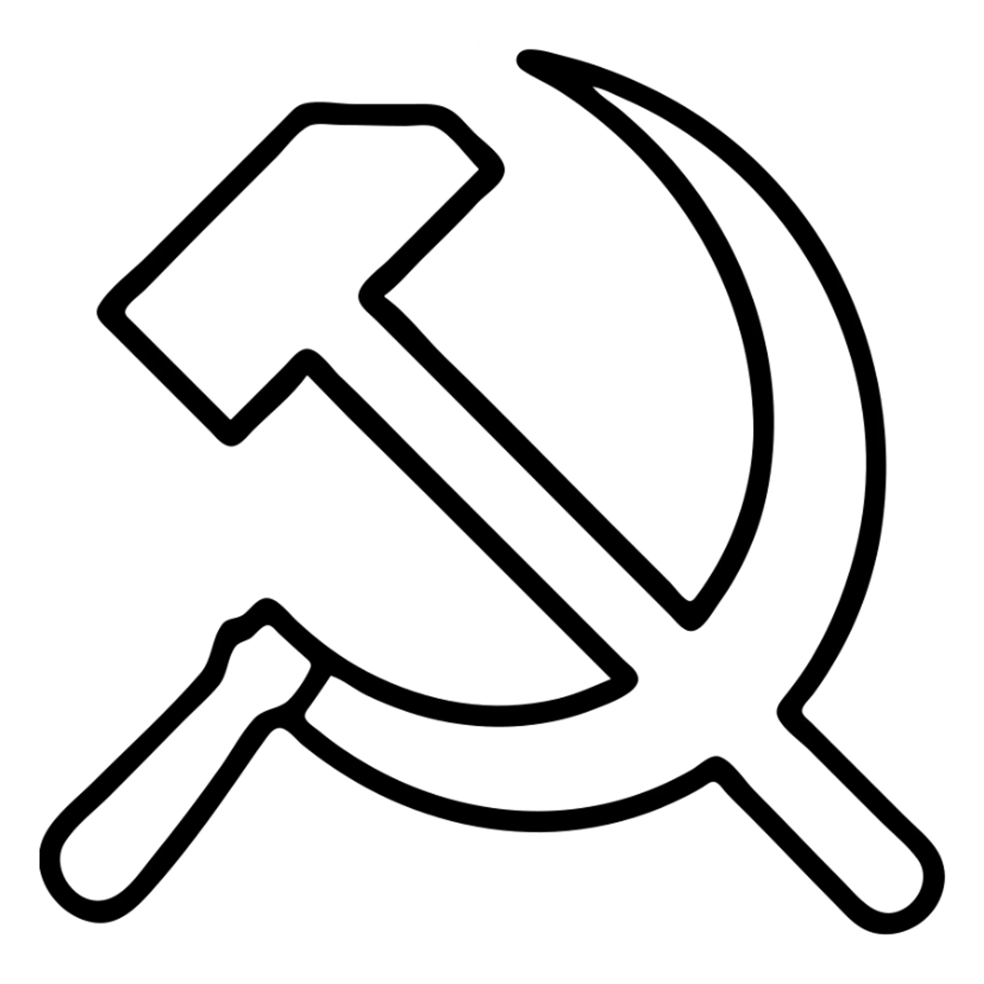 hammer and sickle sticker