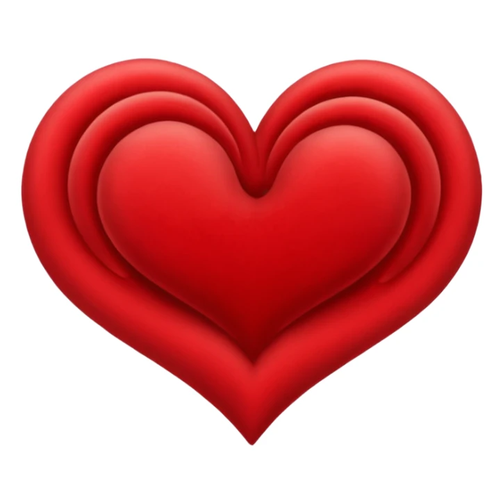 heart with a velvet swirl sticker