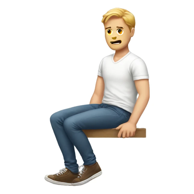 White guy got hurt and holding their ankle sticker