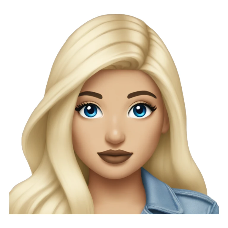 blonde kylie jenner with blue eyes sticker
