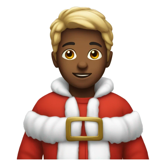 Kid in Santa suit sticker