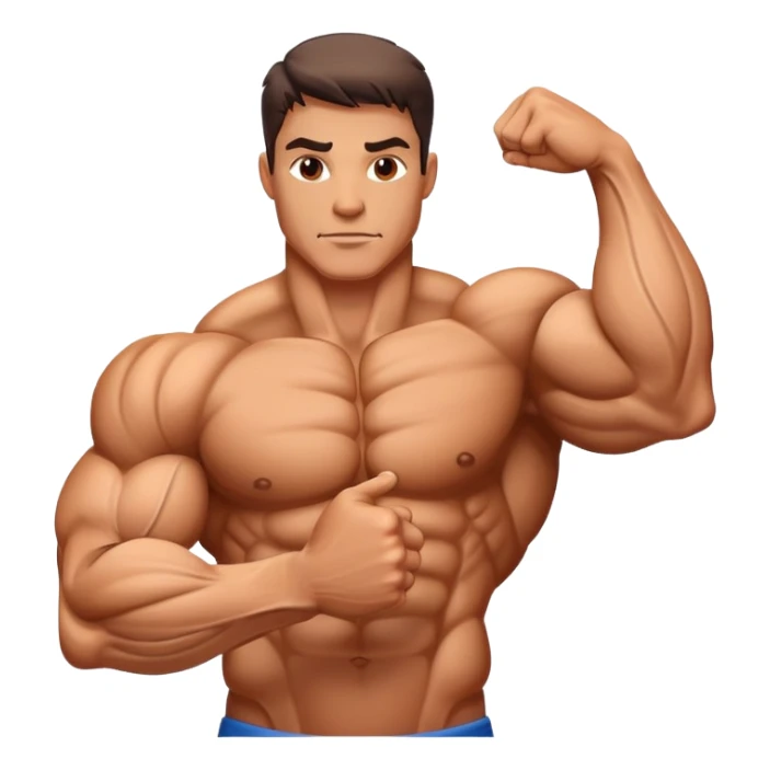 muscular arm with bulging biceps and veins sticker