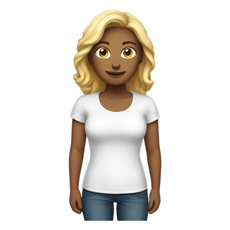 Single white women's short-sleeved shirt, no characters sticker