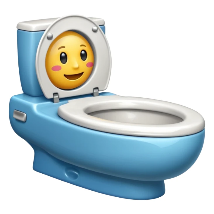 Car in a toilet  sticker