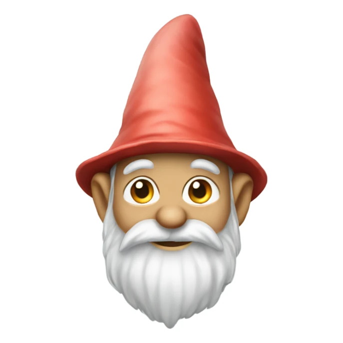 A gnome with a a hat that looks like bunny ears sticker