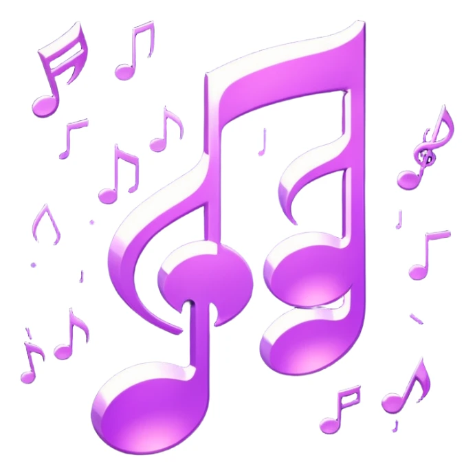 glitter music purple cyberpunk sticker