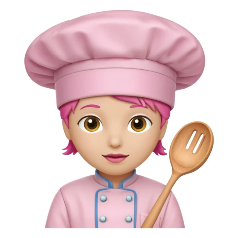 Pink chef hat no person just the hat sticker