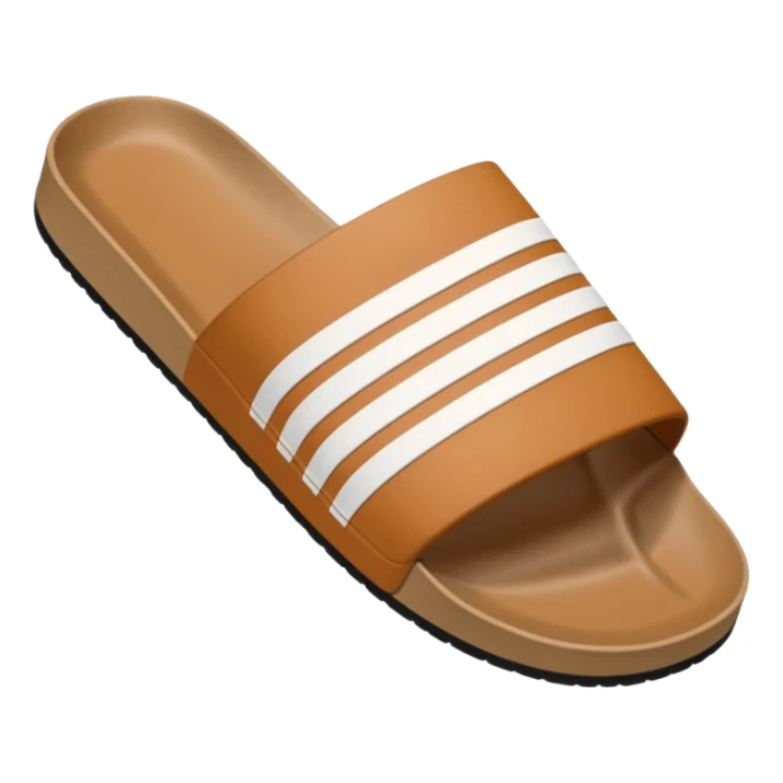 Eine hand die eine Adilette in der hand hat und gerade damit werfen will sticker