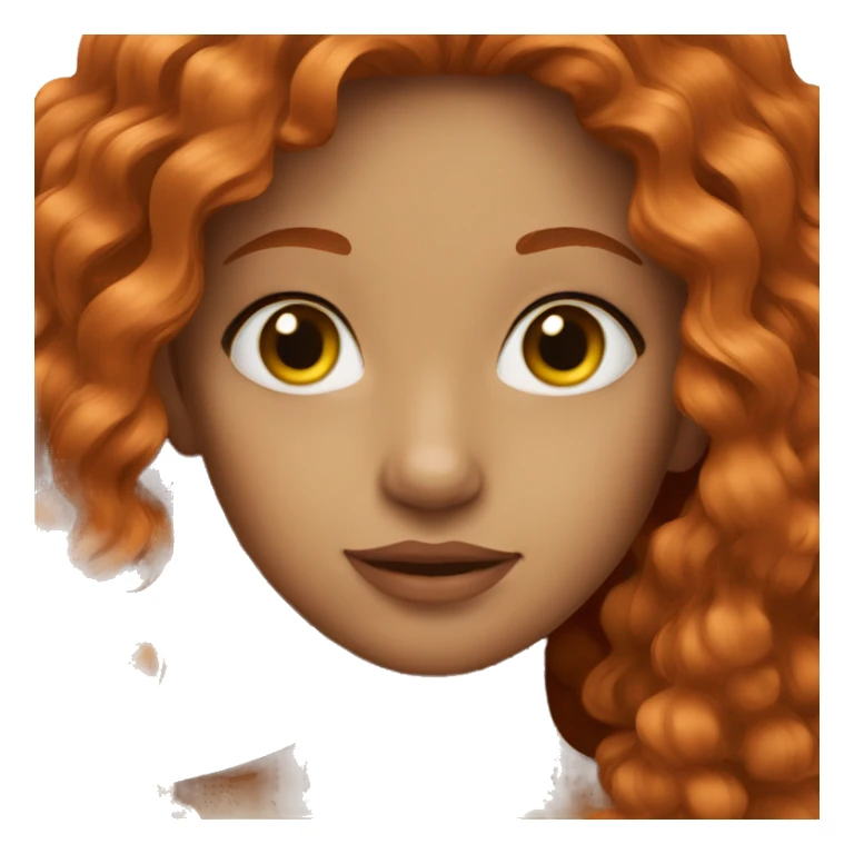 Beautiful girl with ginger hair sticker