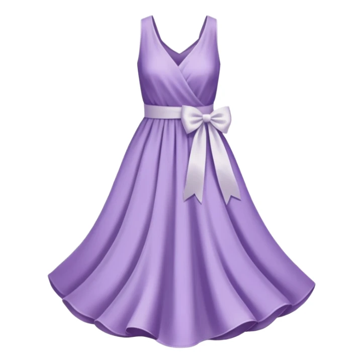 soft purple dress ribbon sticker