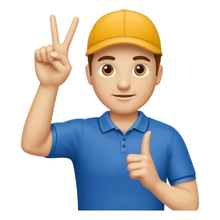 sports coach making "t" sign sticker