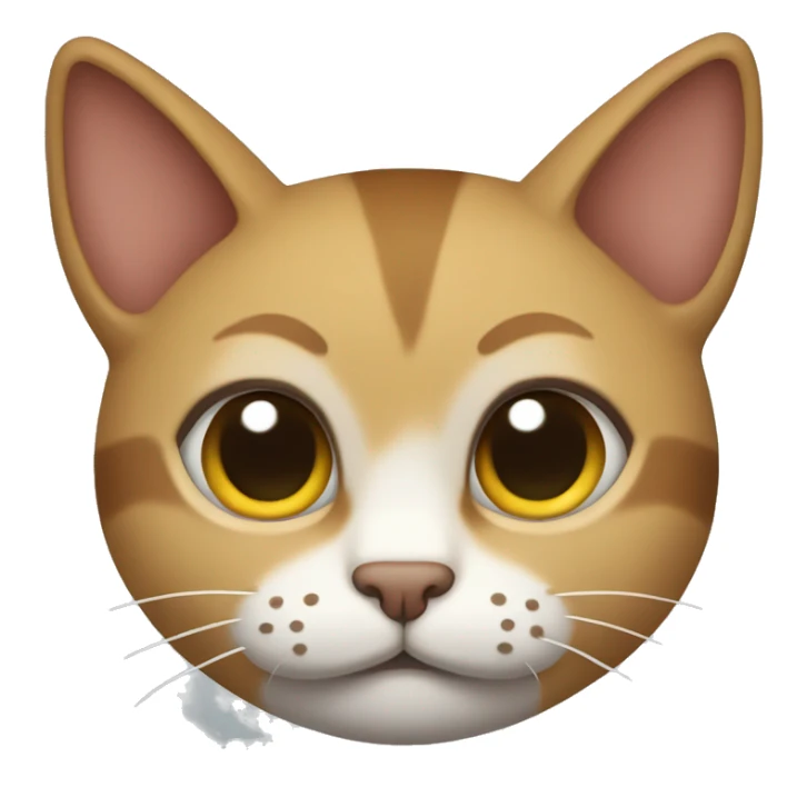 gato sonrojado y emocionado sticker