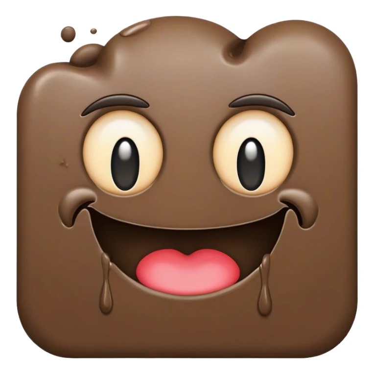 mud in style of ios emojis sticker