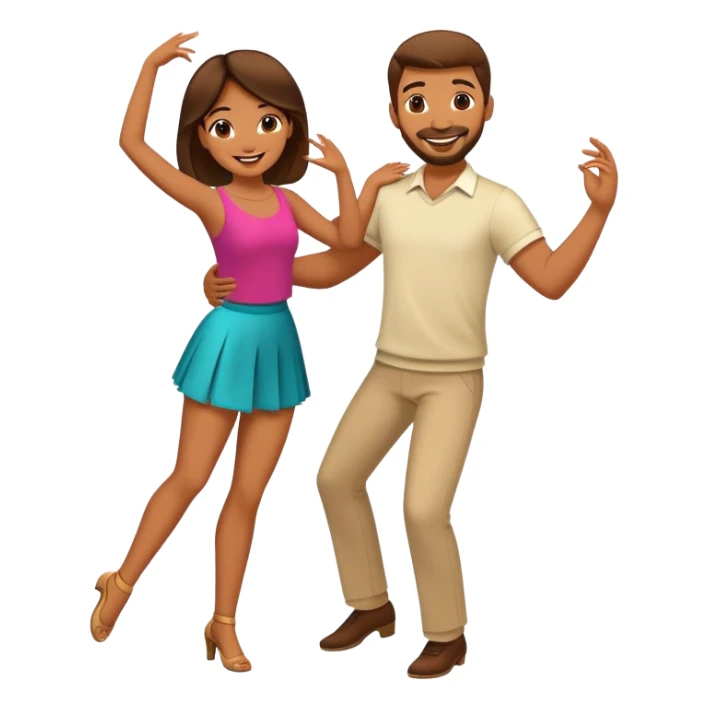 Deux personnes qui danse le zouk  sticker