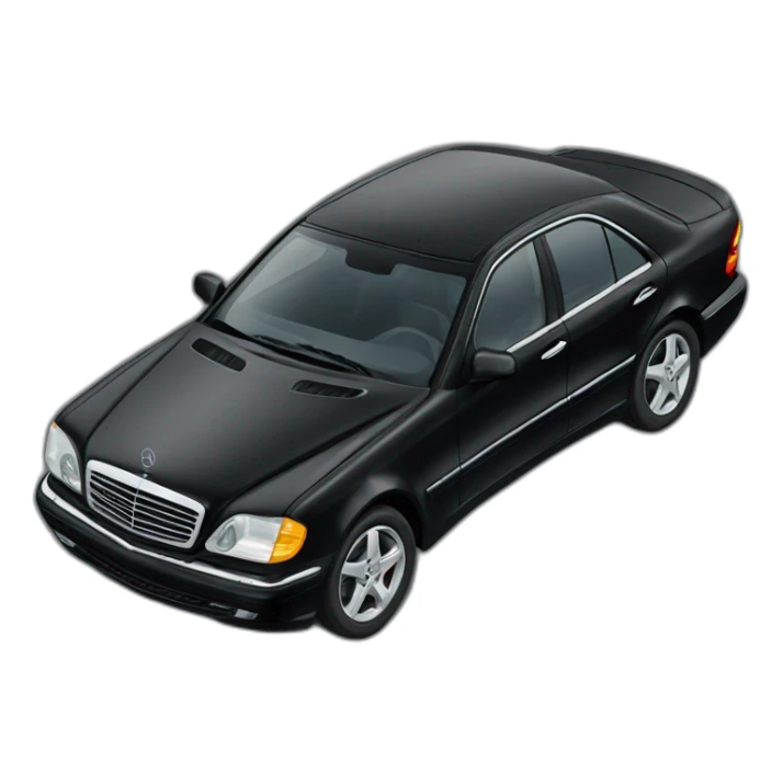 Black Mercedes  sticker