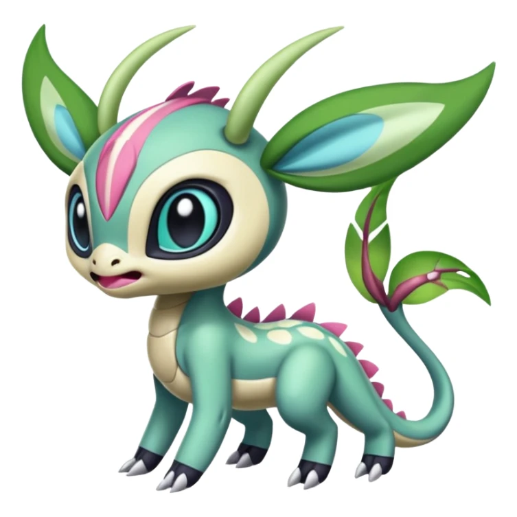Colorful Exotic Meloetta-Palkia-Virizion-Venom-Stitch-Fakémon-creature-hybrid sticker