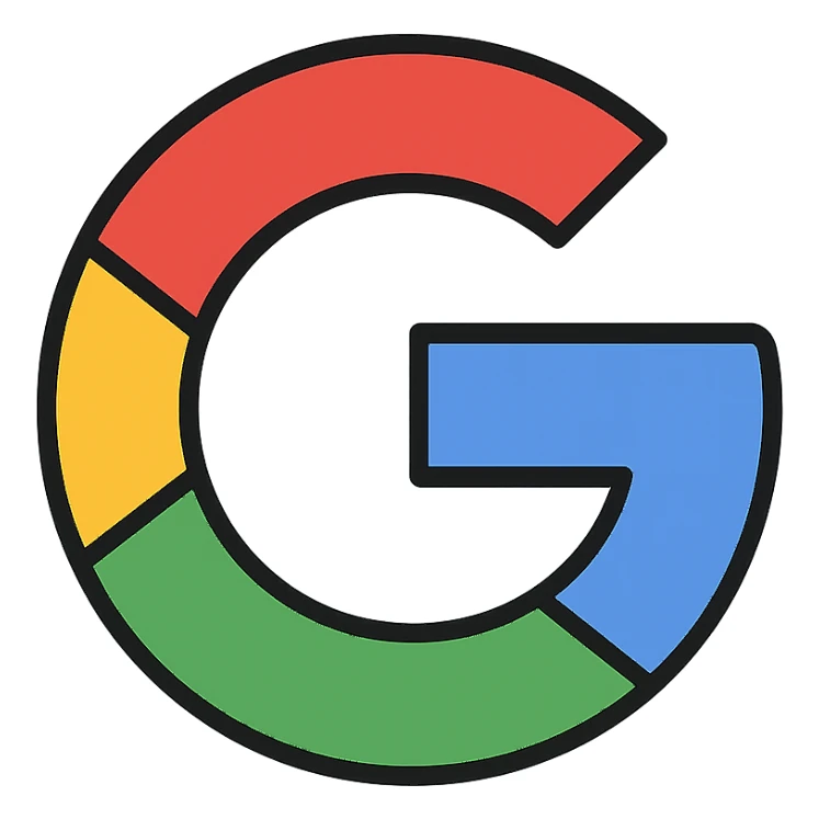 colored icon of the Google 'G' logo sticker