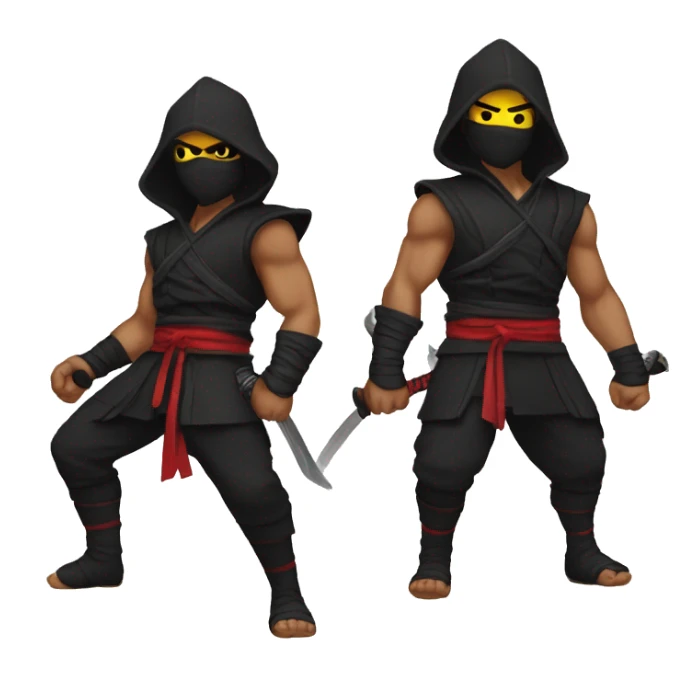 Ninja y diablo sticker
