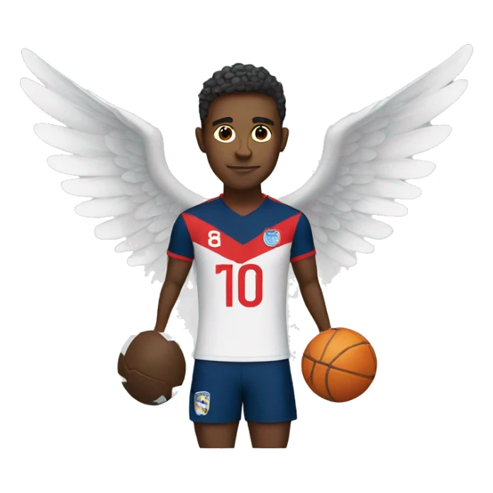 Footballer with wings sticker