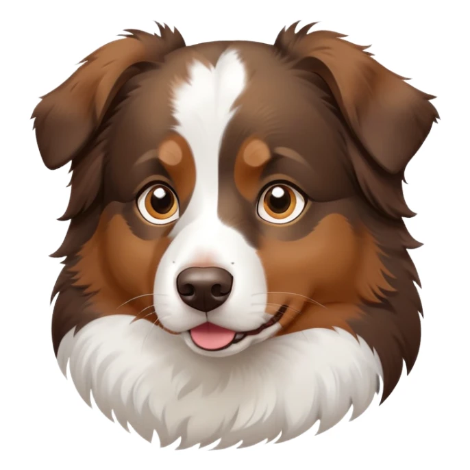 Australian shepeard tricolor brown and White  sticker