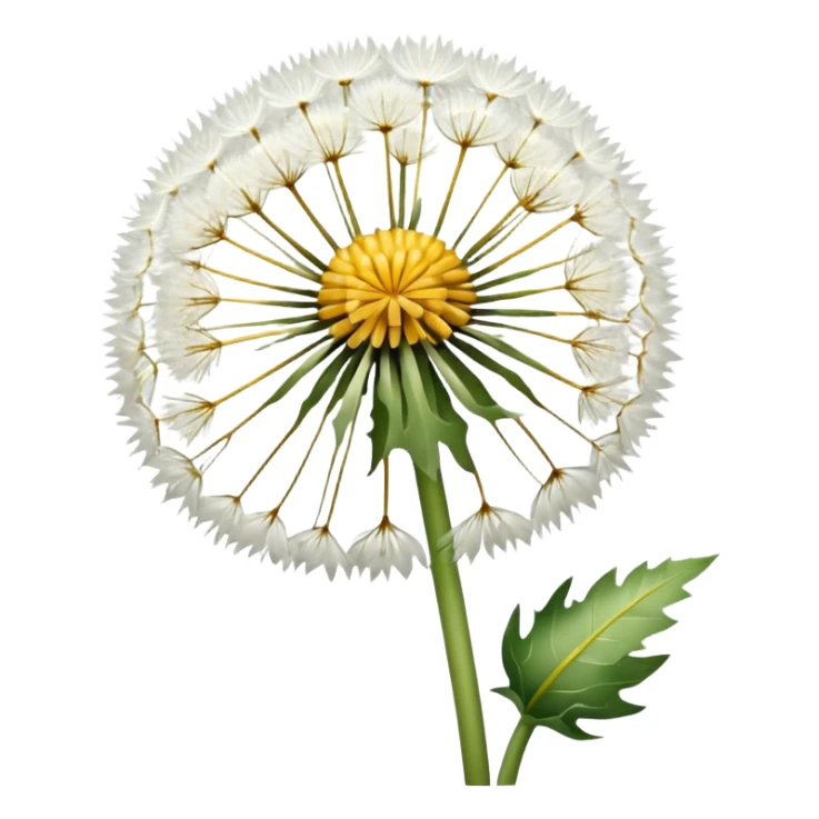 Dandelion flower emoji in white colour looks aesthetic edit better different styles sticker