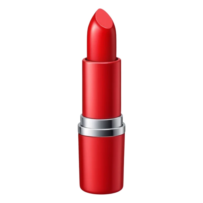 lipstick bullet, polished silver chrome, sexy beauty symbol sticker