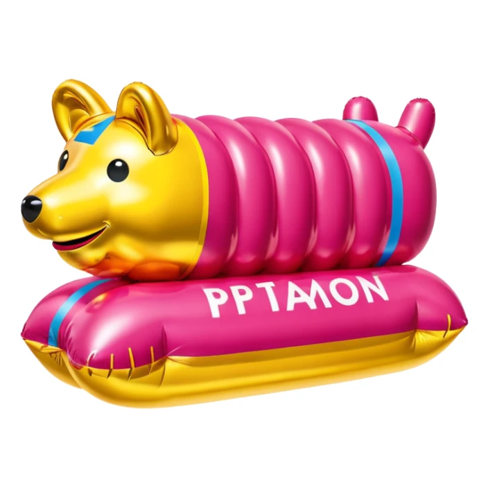  paris SPAM meat jeff koons style inflatable sculpture art  sticker