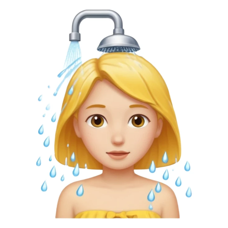 Girl is shower sticker