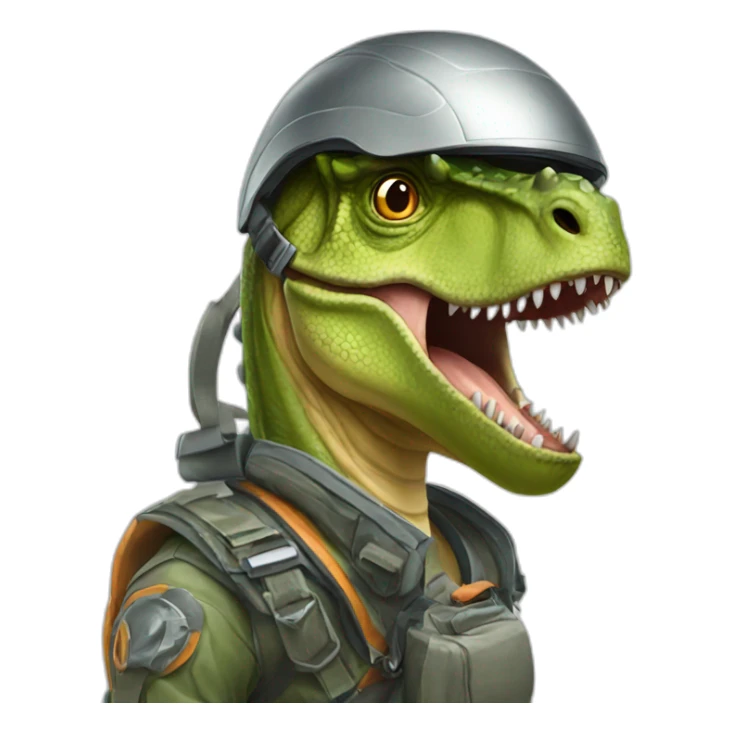 Dinosaur wearing a helmet  sticker