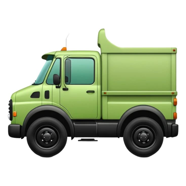 light green truck with black details sticker