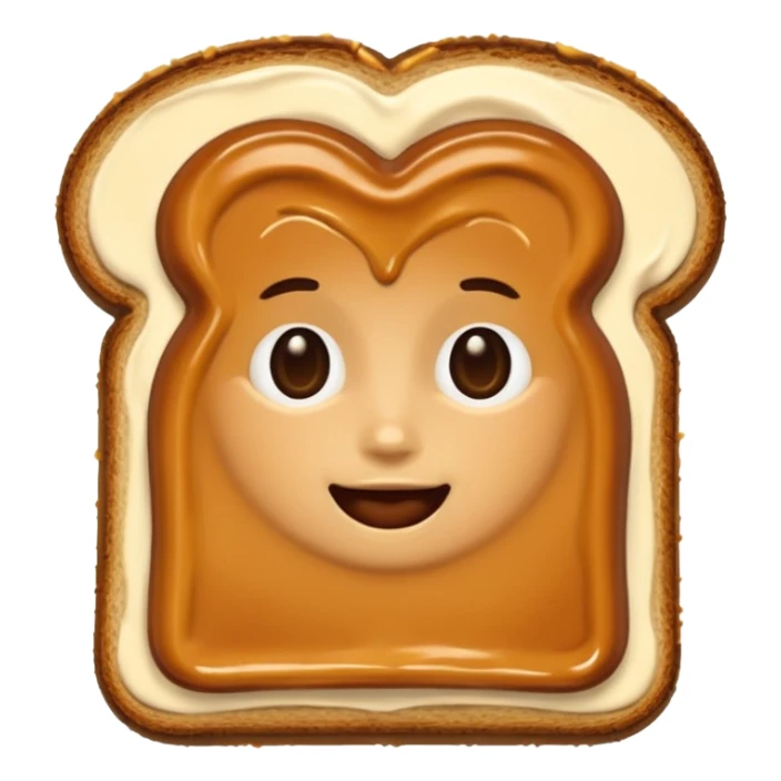 toast with dulce de leche in it sticker