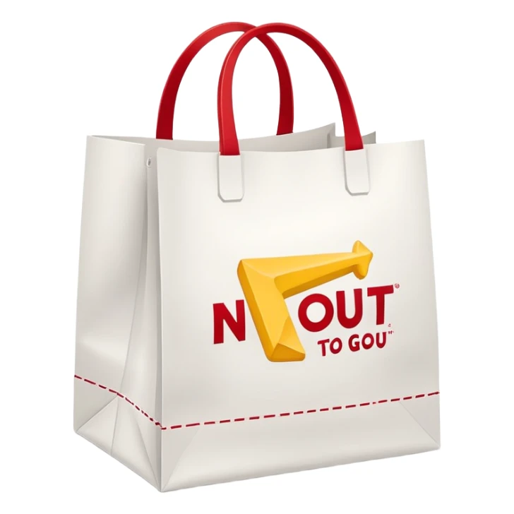 In-N-Out to go bag ￼ sticker