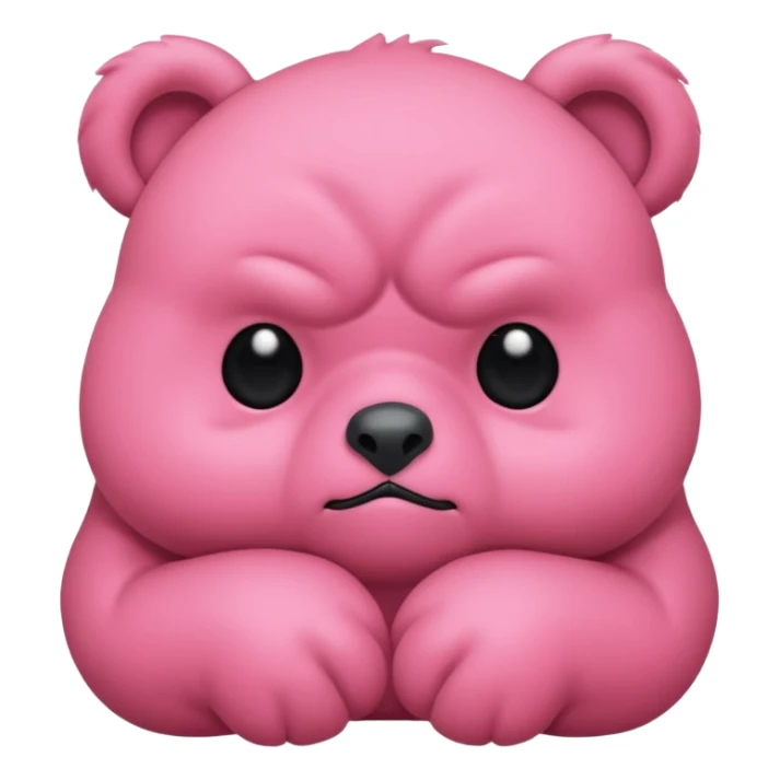 Osito gruñosito rosado sticker