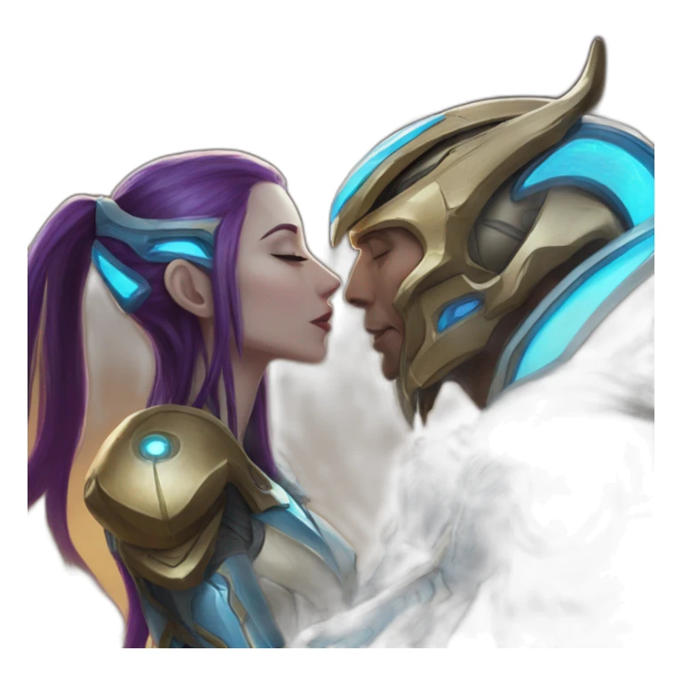 artanis kissing kerrigan sticker
