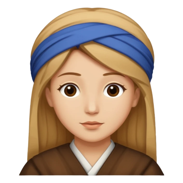 Rumi from K-pop demon hunters brown and blonde hair  sticker