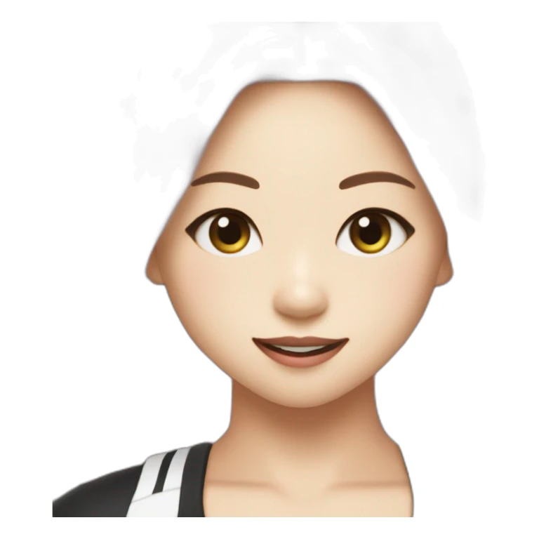 Jennie from blackpink playing tennis sticker