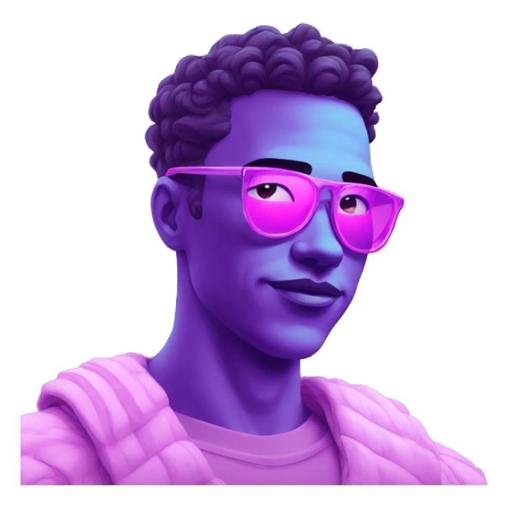 Vaporwave comic book cartoon person illustration  sticker