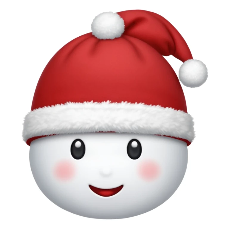 un bonnet de Noël rouge et blanc sticker