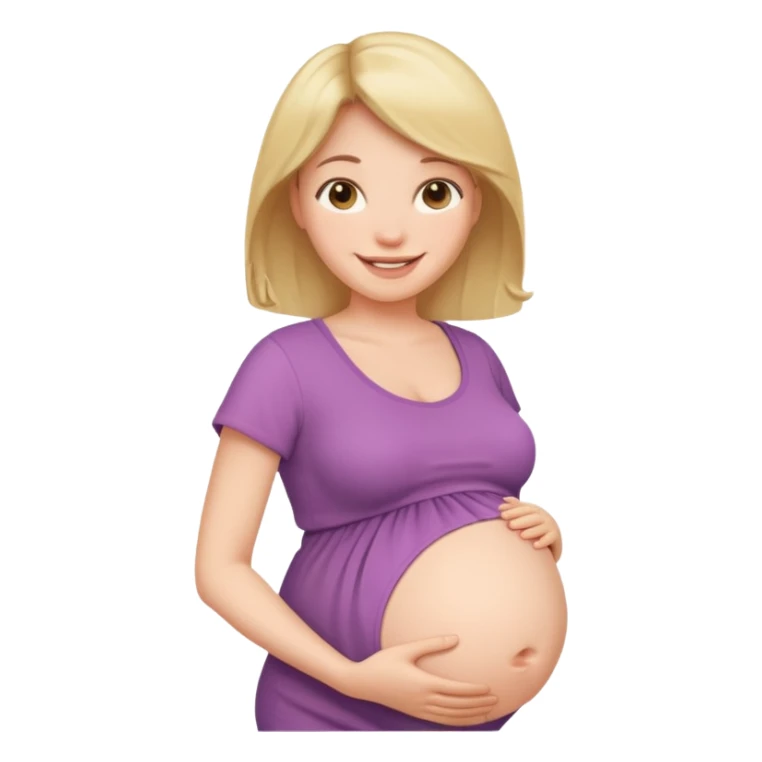 Pregnant woman sticker