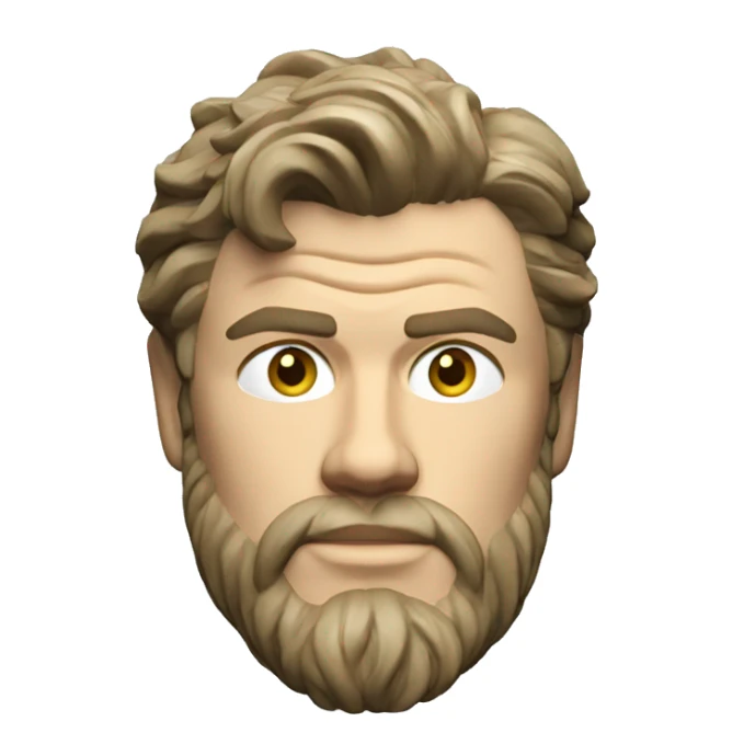 chris hemsworth roman sculpture sticker