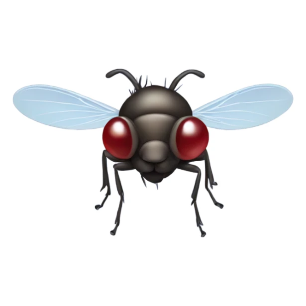 A fly sending kisses sticker