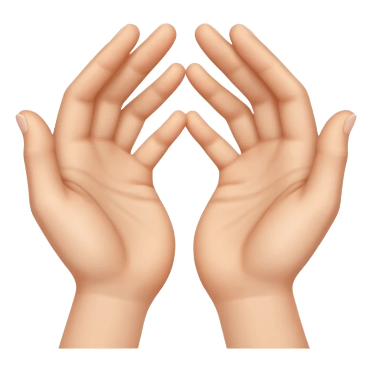 Les doigts des deux mains qui forme un W sticker