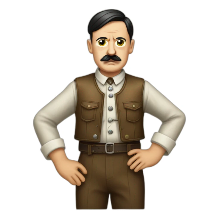 Adolf Hitler in Oktoberfest Clothes sticker